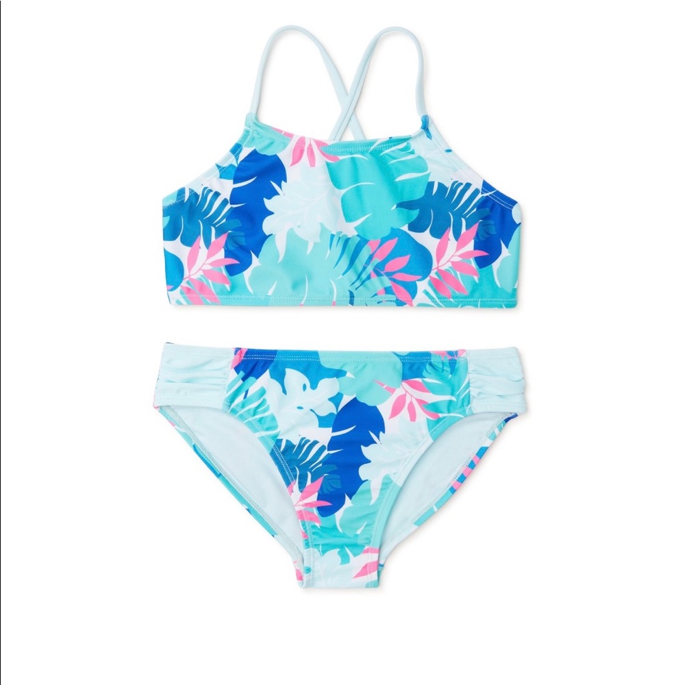 New Palm Print Bikini Swimsuit Wonder Nation